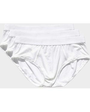 CDLP Apos;S Solid 3-Pack Y-Briefs - White