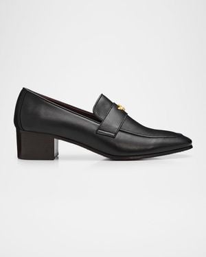 Bougeotte 35Mm Leather Penny Loafers - Black
