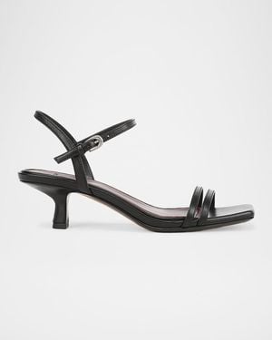 Vince 45Mm Tilda Leather Sandals - Metallic