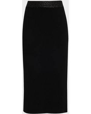 A.L.C. Jane Embellished Knit Midi Skirt - Black