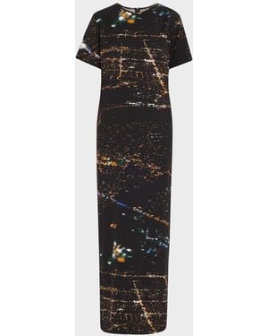 Libertine Lax Short-Sleeve Maxi T-Shirt Dress - Black