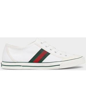 Gucci Apos;S Tennis 1977 Canvas Low-Top Sneakers - White