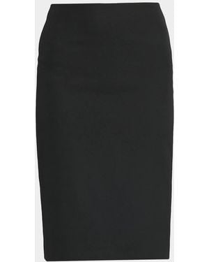 The Row Larco Wool Pencil Skirt - Black