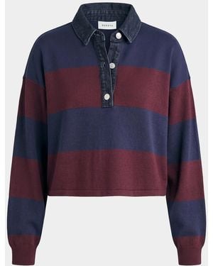 SER.O.YA Filipa Striped Rugby Top - Blue