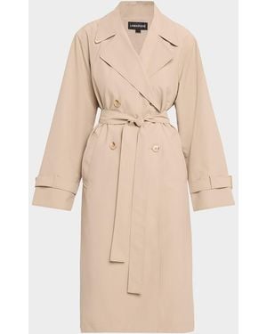 Lamarque Colette Belted Trench Coat - Natural