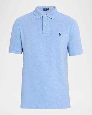 Ralph Lauren Classic Fit Mesh Polo Shirt - Blue