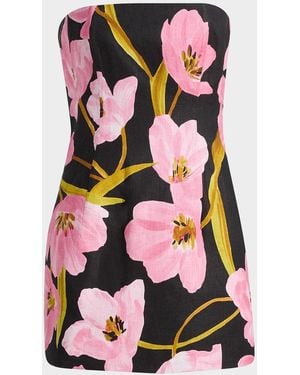 Cara Cara Ines Strapless Mini Dress - Pink