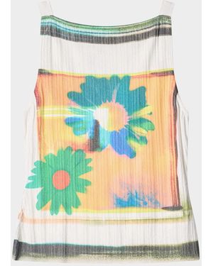 STAUD Bryn Ribbed Sleeveless Top - Multicolor