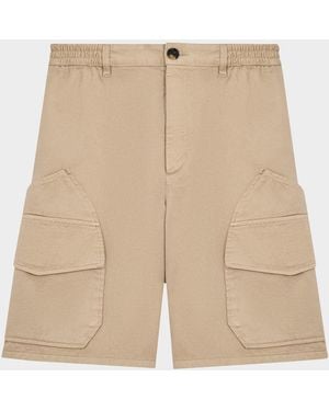Loewe X Paula & Apos;S Ibiza & Apos;S Washed Cotton Cargo Shorts - Natural