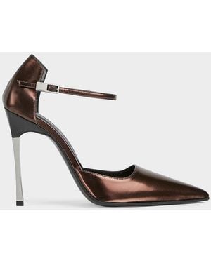 Gucci Bombshell 110Mm Laminated Leather Stiletto Pumps - White