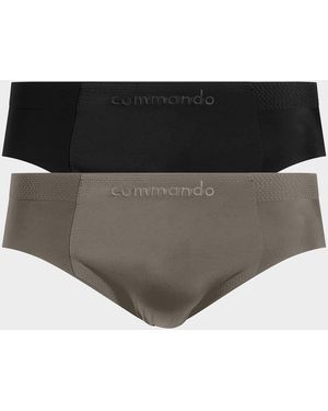 Commando Apos;S Ultimate Bonded 2-Pack Micro-Tech Brief Set - Black