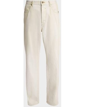 Balmain Apos;S Relaxed Faded Denim Jeans - Natural