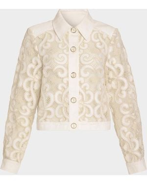 Ramy Brook Sapphire Embroidered Jacket - Natural