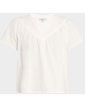 Rails Sayer Gauze Blouse - White