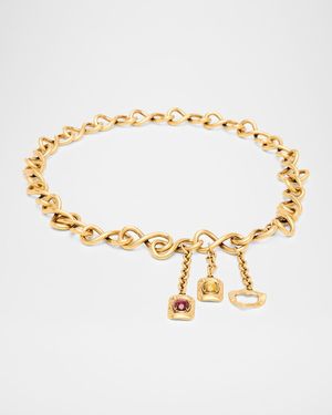Saint Laurent Charm Chain Metal - Metallic
