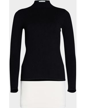 SER.O.YA Shuri Mock-Neck Mini Dress - Blue