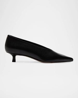 Aeyde Clara Leather Pumps - Black