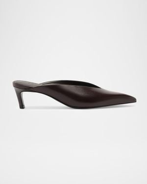 SCHUTZ SHOES 55Mm Loren Leather Mule Pumps - Brown