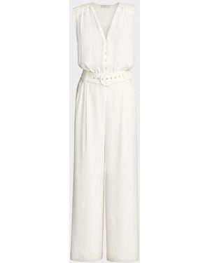 Ramy Brook Astrid Sleeveless Jumpsuit - White