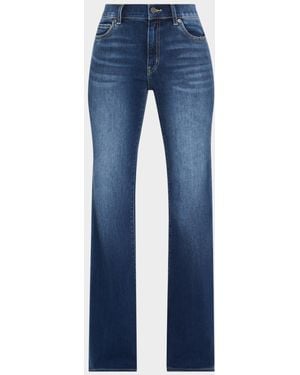 Kobi Halperin Eden Flare-Leg Washed Denim Jeans - Blue
