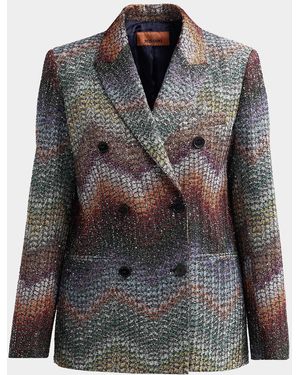 Missoni Textured Chevron Blazer - Black