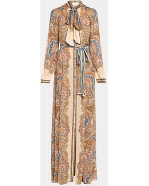 Zimmermann Clash Paisley Maxi Dress - Natural