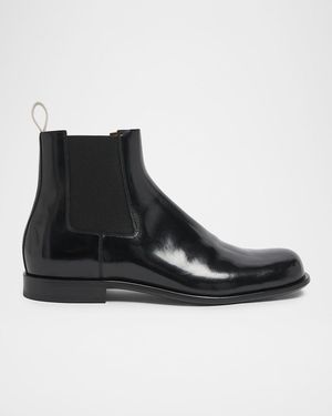 Givenchy Apos;S Tux Brushed Leather Chelsea Boots - Black