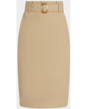 Sans Faff Chelsea Trench Pencil Skirt - Natural