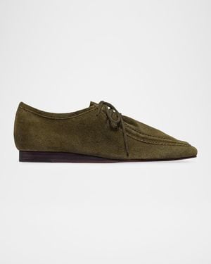 Bernardo Tate Suede Moccasins - Green