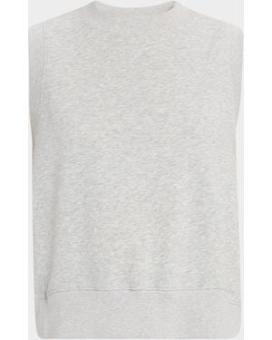 Co. Sleeveless Crewneck Sweatshirt - White