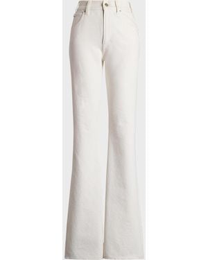 Ralph Lauren Kaida Relaxed Bootcut Jeans - White