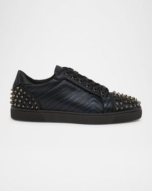 Christian Louboutin Seavaste 2 Jacquard Low-Top Sneakers - Black