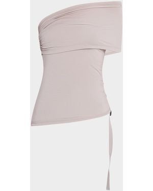 Helmut Lang Asymmetric Protection Top - Pink