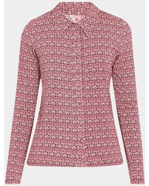 Johnny Was The Janie Floral-Print Favorite Shirt - Pink