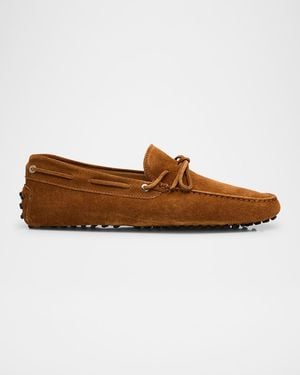 Paul Stuart Apos;S Dino Suede Driving Shoes - Blue