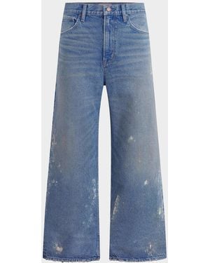 Hudson Jeans Apos;S Luca Splatter Denim Wide-Leg Jeans - Blue