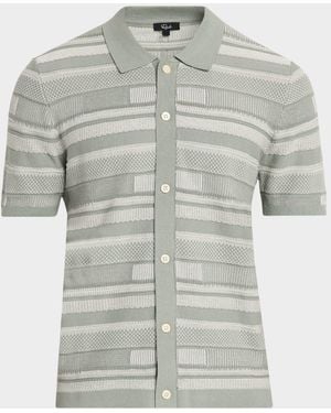 Rails Apos;S Henri Cotton Patchwork Short-Sleeve Shirt - Gray