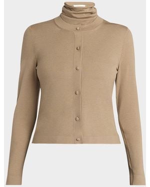 The Row Iyona Wool Cardigan - Natural