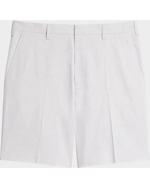 Theory Apos;S Organic Linen Classic Fit Shorts - White