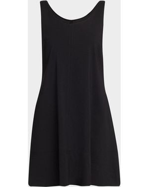 Theory Flared Tank Dress - Black