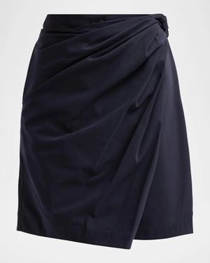 JW Anderson Draped Cotton Skort - Blue