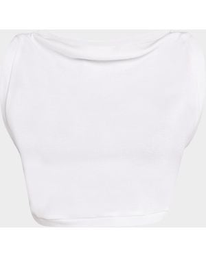 A.L.C. Mae Cropped High-Neck Top - White