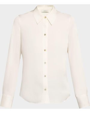 Vince Classic Slim-Fit Shirt - Natural