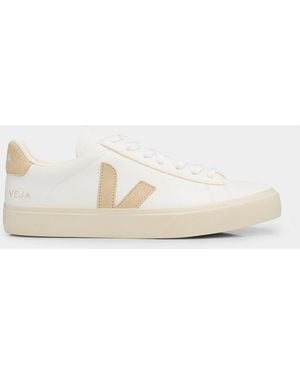 Veja Campo Bicolor Leather Low-Top Sneakers - Natural