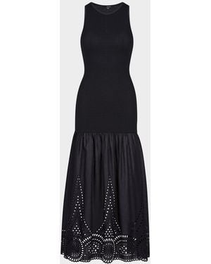 Smythe Racerback Tiered Dress - Blue