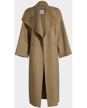 TOTEME Signature Wool-Cashmere Coat - Natural