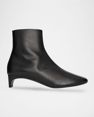 Pierre Hardy Claude Leather Kitten-Heel Ankle Boots - Black