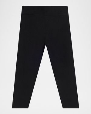 TOTEME Knit Capri Leggings - Black