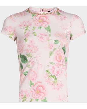 Generation Love Tate Floral Chain Top - Pink