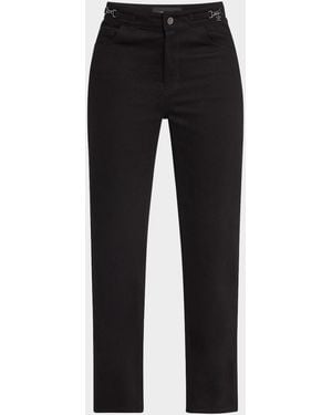 Kobi Halperin June Cropped Chain-Embellished Pants - White